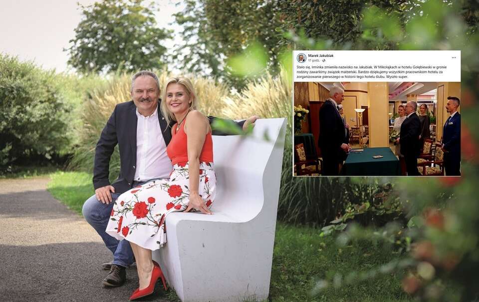 Poseł Marek Jakubiak z wieloletnią partnerką Irminą Ochenkowską / autor: Fratria/FB: marekjakubiak2