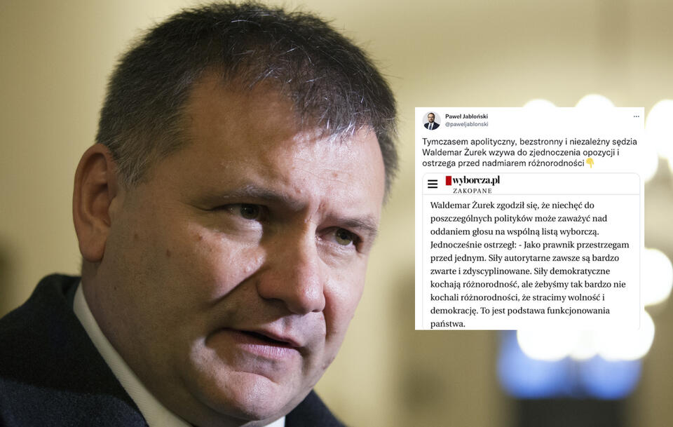 Minister Jabłoński punktuje Michnika i sędziego Żurka