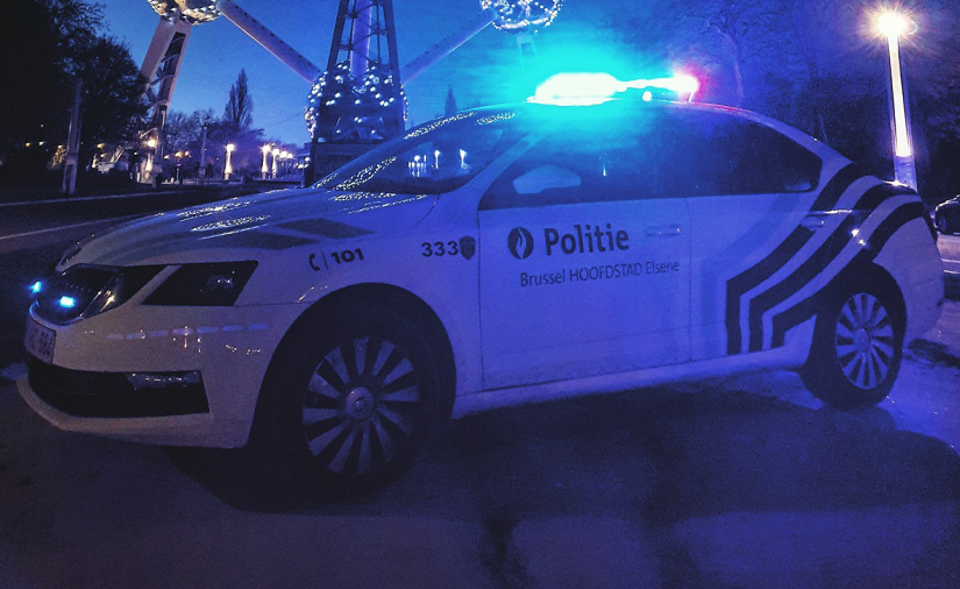 Radiowóz brukselskiej policji / autor: PolBru/Twitter