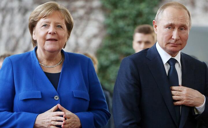 kanclerz Angela Merkel i prezydent Wladimir Putin / autor: TVP Info
