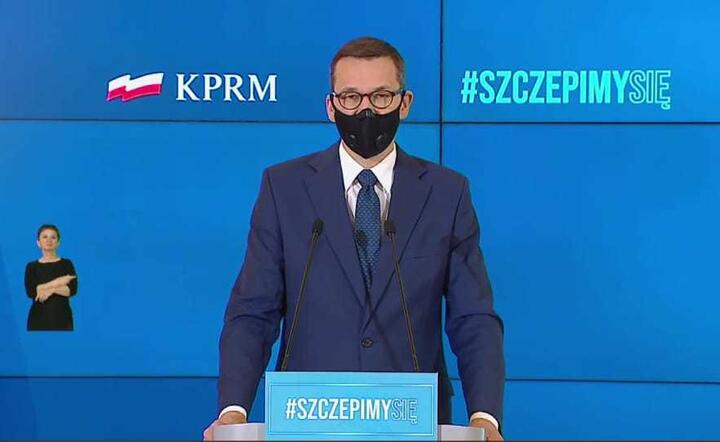 Konferencja #Szczepimy, premier Mateusz Morawiecki / autor: KPRM, Facebook
