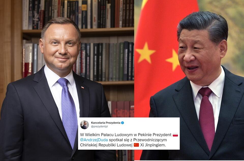 Andrzej Duda spotkał się z Xi Jinpingiem / autor: Fratria/PAP/EPA