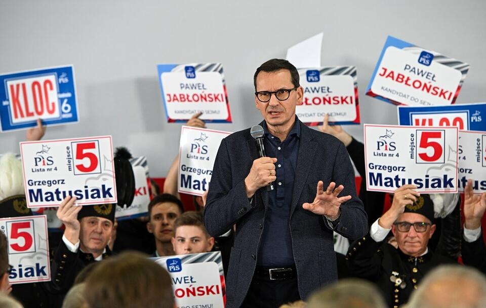 Premier Mateusz Morawiecki w Rybniku / autor: PAP/Radek Pietruszka