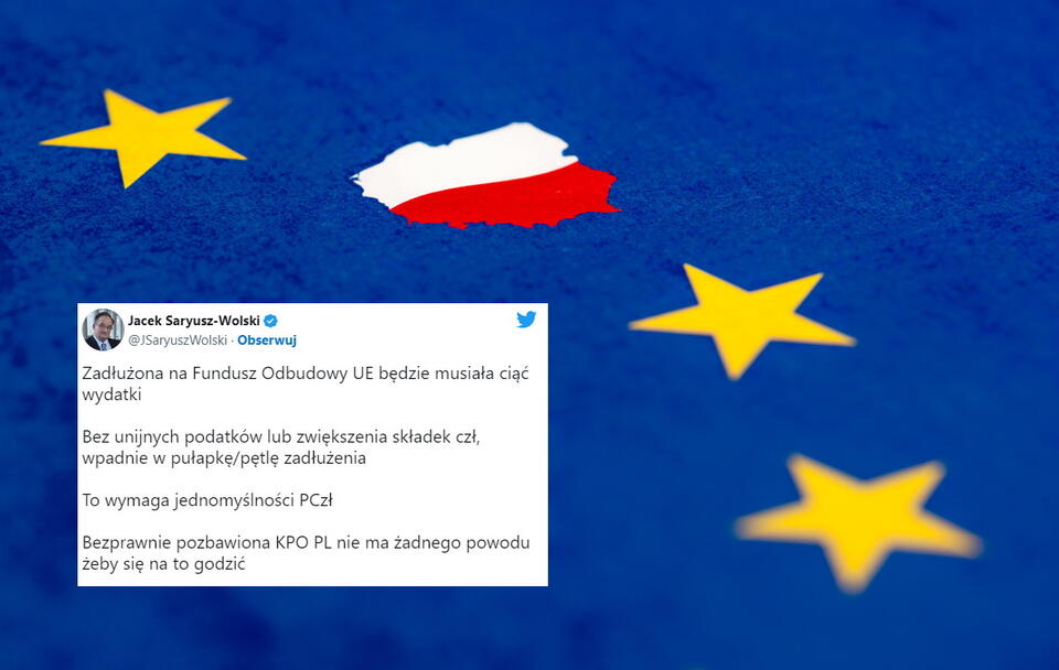 Polska w UE / autor: Fratria/Twitter: @JSaryuszWolski