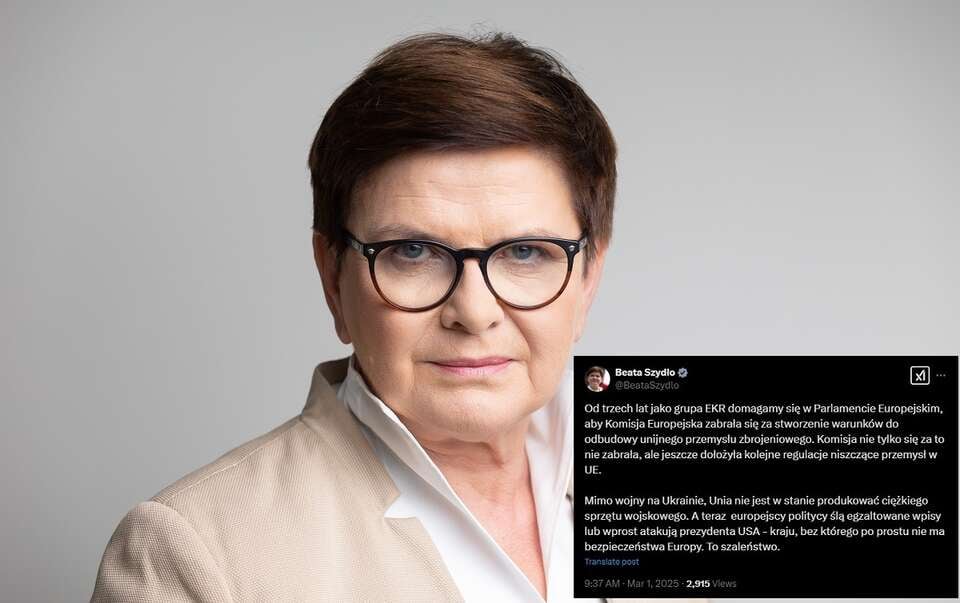 Szydło mocno o elitach UE."Teraz ślą egzaltowane wpisy"