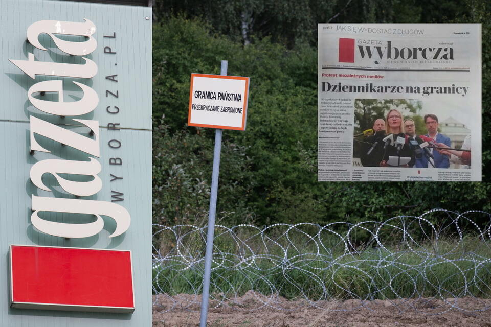 „Gazeta Wyborcza” gra sytuacją na granicy! / autor: fratria/ screenshot "Gazeta Wyborcza"