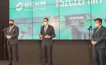 Premier ogłosił w KGHM nowe zasady szczepień