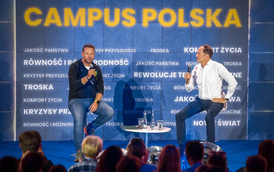 Rafał Trzaskowski i Mark Brzezinski na Campusie / autor: Twitter: @Campus_Polska