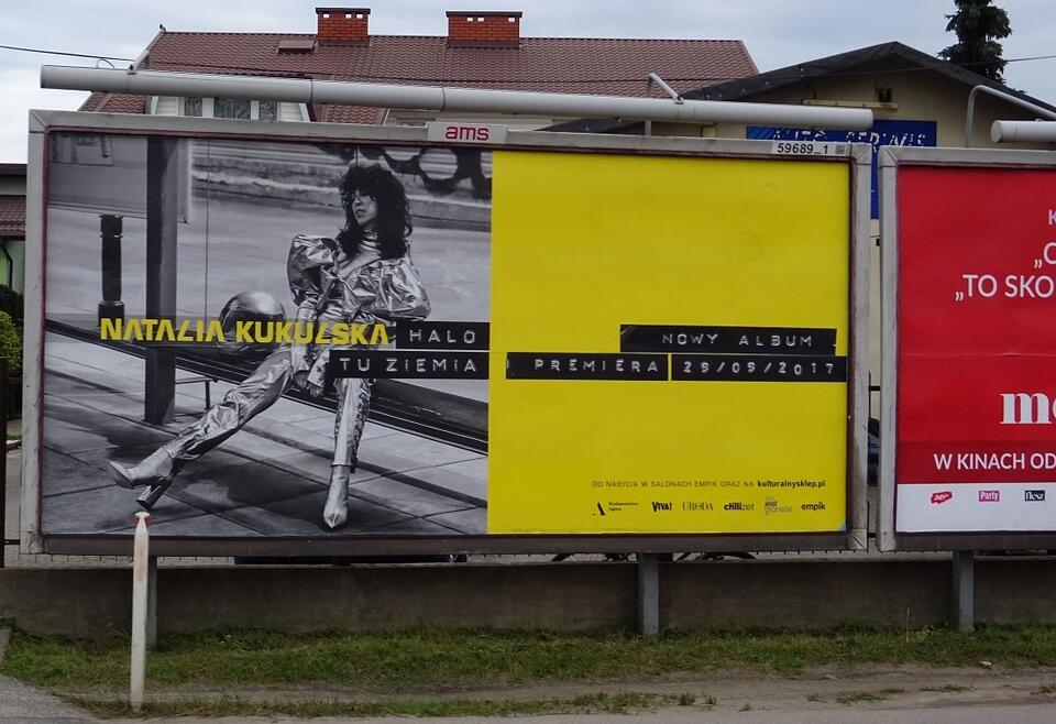Plakat promujący płytę N. Kukulskiej, 2017 r. / autor: Fratria