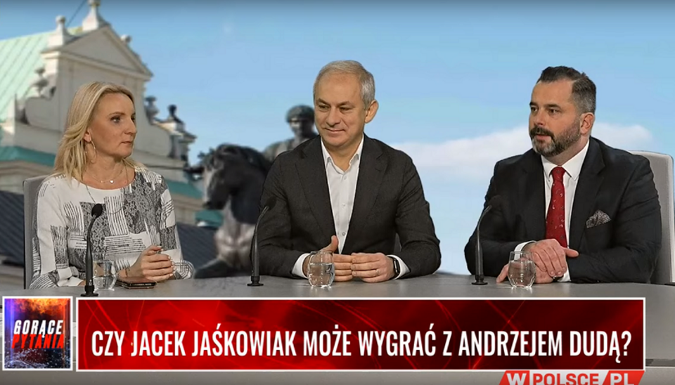 Agnieszka Ścigaj, Grzegorz Napieralski i Arkadiusz Iwaniak / autor: Screen/wPolsce.pl