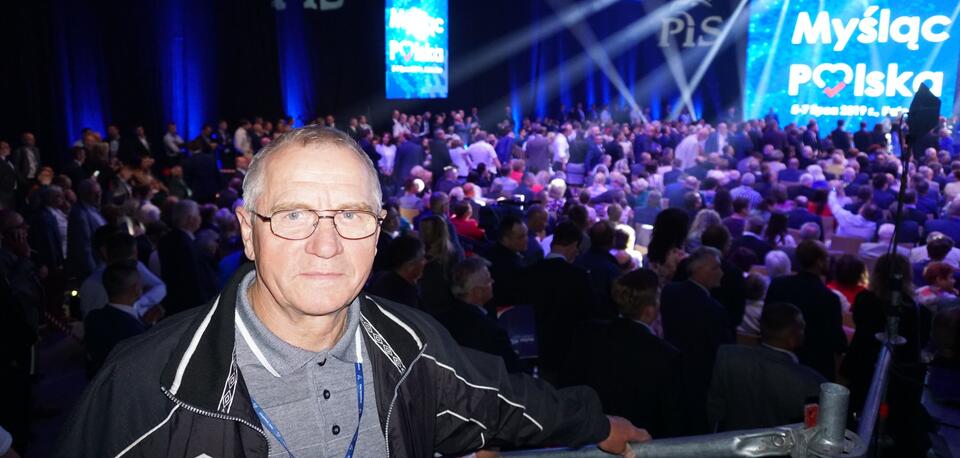 Pan Henryk z Łodzi na konwencji PiS w Katowicach / autor: wPolityce.pl