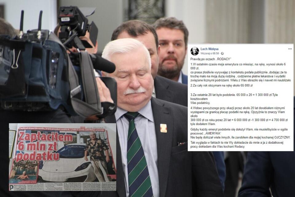 Były prezydent Lech Wałęsa / autor: Fratria/M.Czutko; Super Express; Facebook/Lech Wałęsa