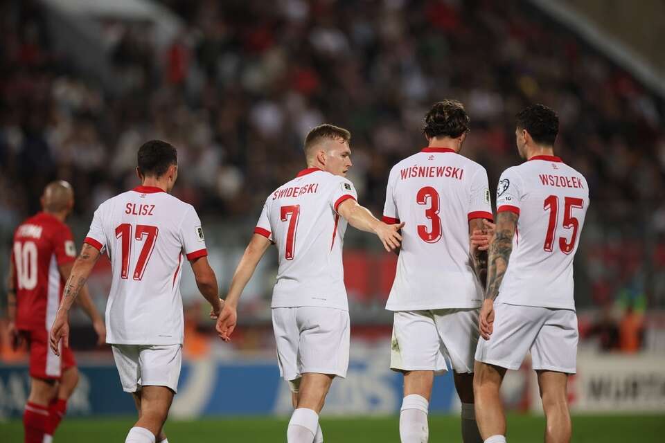 Piłkarze reprezentacji Polski podczas meczu eliminacyjnego mistrzostw świata z Maltą / autor: PAP/Leszek Szymański