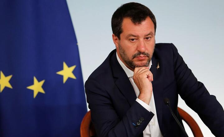 lider włoskiej prawicowej Ligi Matteo Salvini / autor: TVP Info
