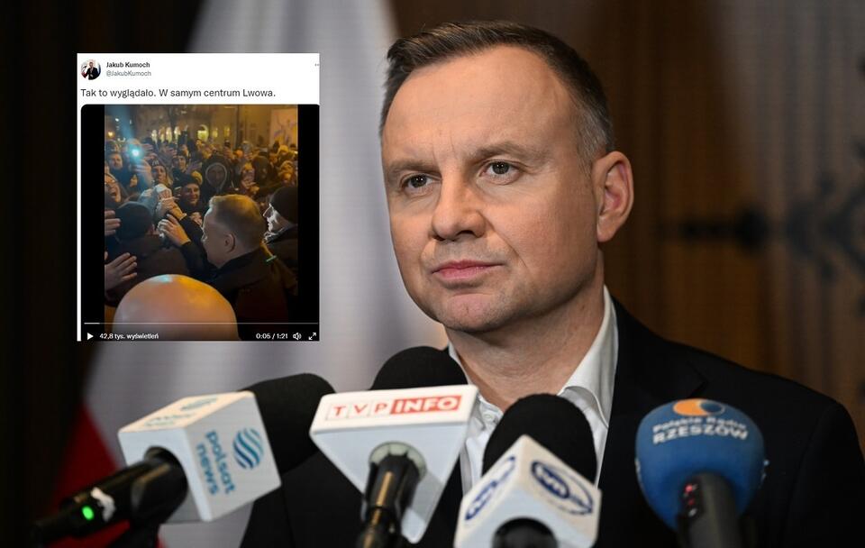 Prezydent Andrzej Duda / autor: PAP/Darek Delmanowicz/Twitter Jakub Kumoch
