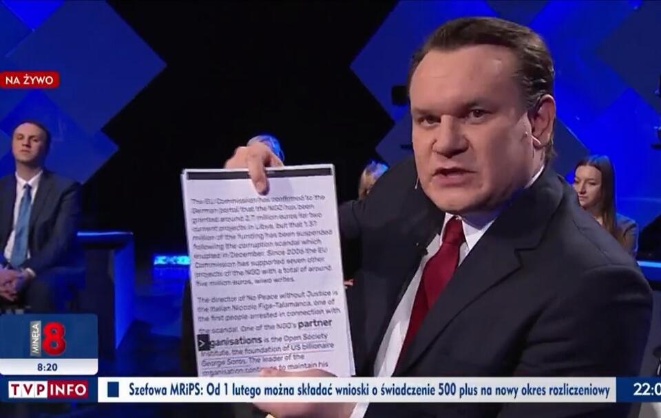 Tarczyński: Rezolucje pisali łapówkarze.Pada nazwisko Sorosa