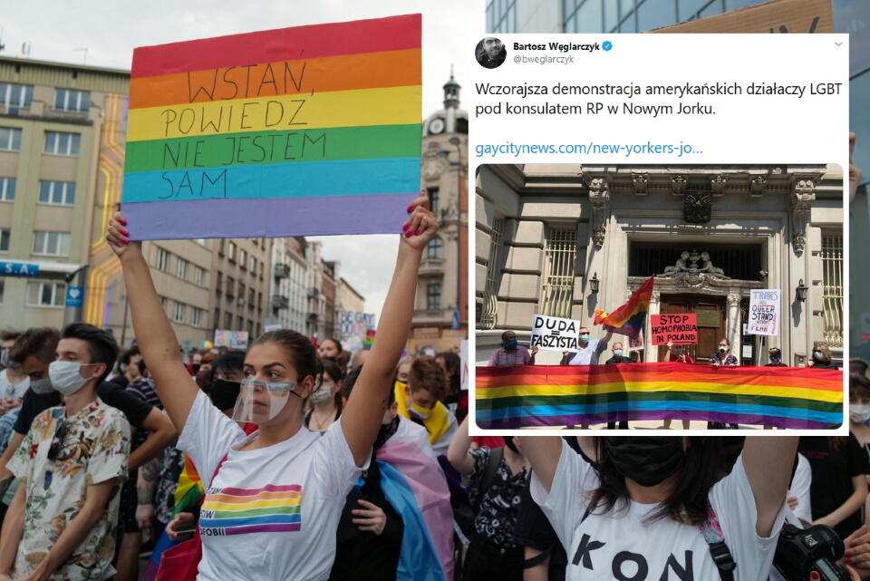 LGBT / autor: PAP/Andrzej Grygiel/Twitter