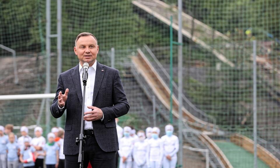 Prezydent Andrzej Duda / autor: PAP/Grzegorz Momot
