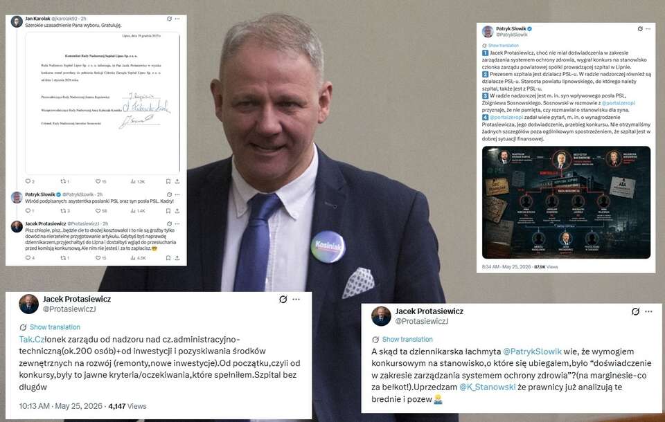Posada Protasiewicza w szpitalu. Ostra szarża byłego polityka!
