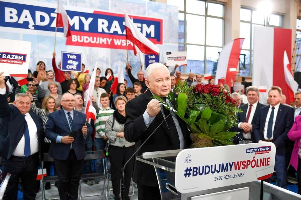 Prezes PiS Jarosław Kaczyński w Leżajsku / autor: X/Prawo i Sprawiedliwość