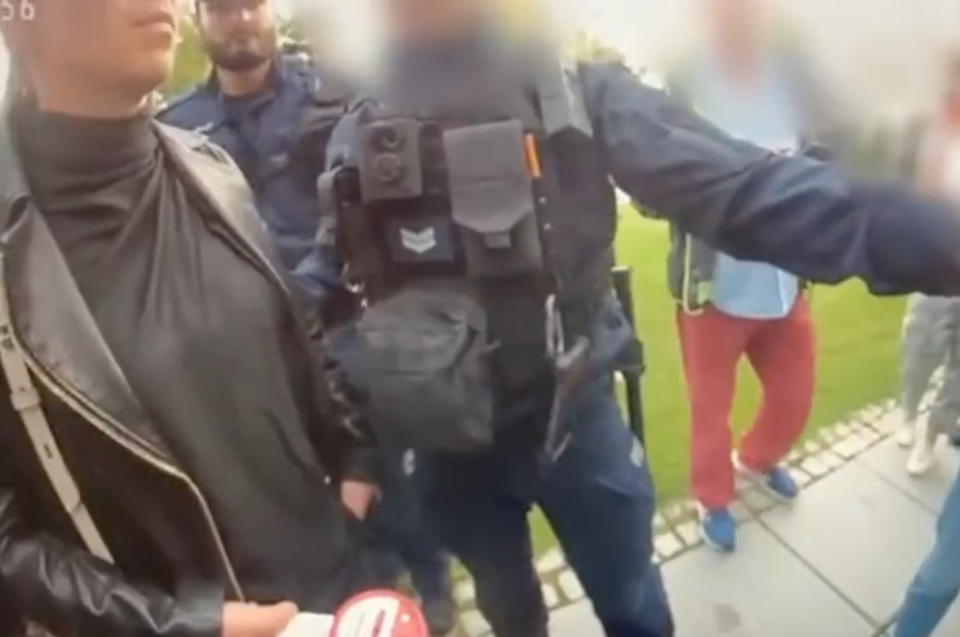Policja udostępniła nagranie z momentu zatrzymania posłanki Kingi Gajewskiej. / autor: X/KSP