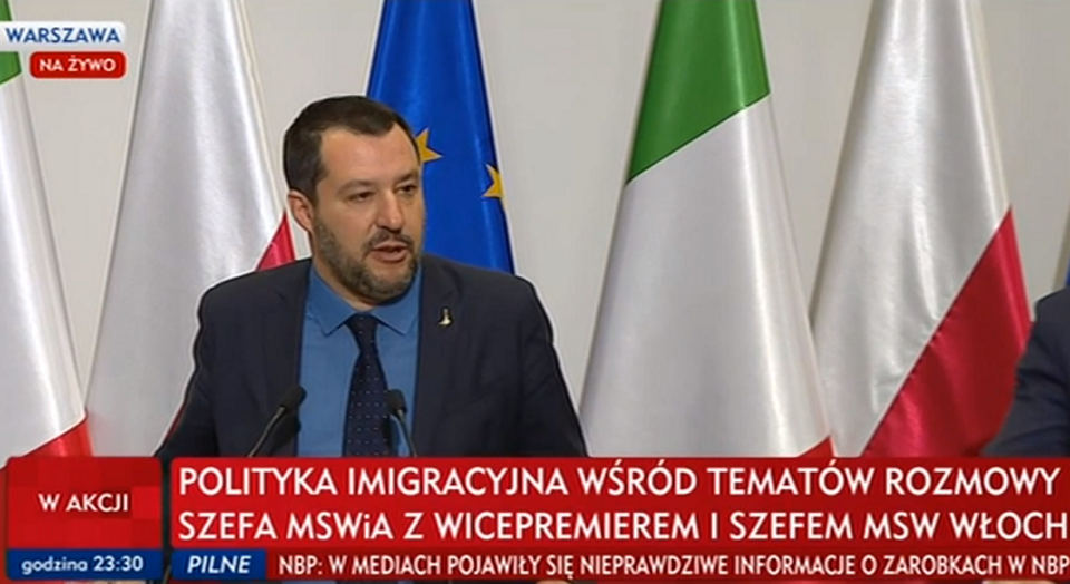 Salvini / autor: wPolityce.pl/TVP Info