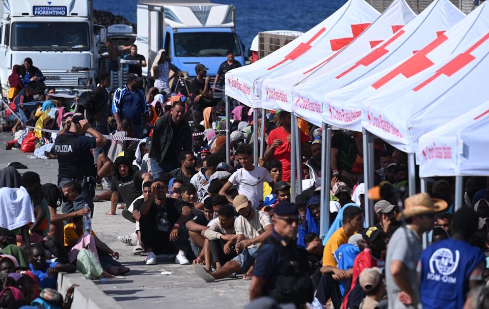 Lampedusa / autor: PAP/EPA/CIRO FUSCO