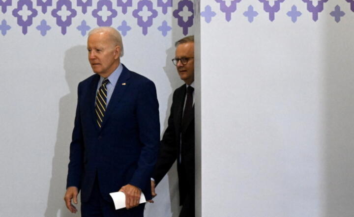 Prezydent USA Joe Biden na spotkaniu państw ASEAN w Phnom Penh (Kambodża), 13 listopada / autor: PAP/EPA/MICK TSIKAS