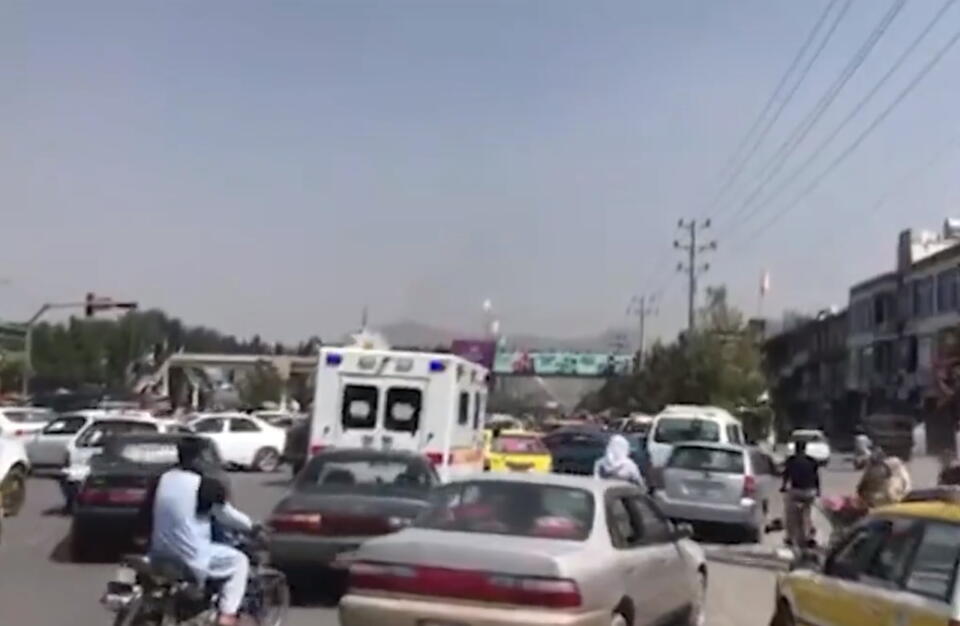 Wybuch w Kabulu  / autor: Screenshot TT