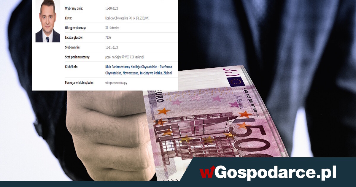Poseł KO. Miał przyjąć 1,5 mln łapówek