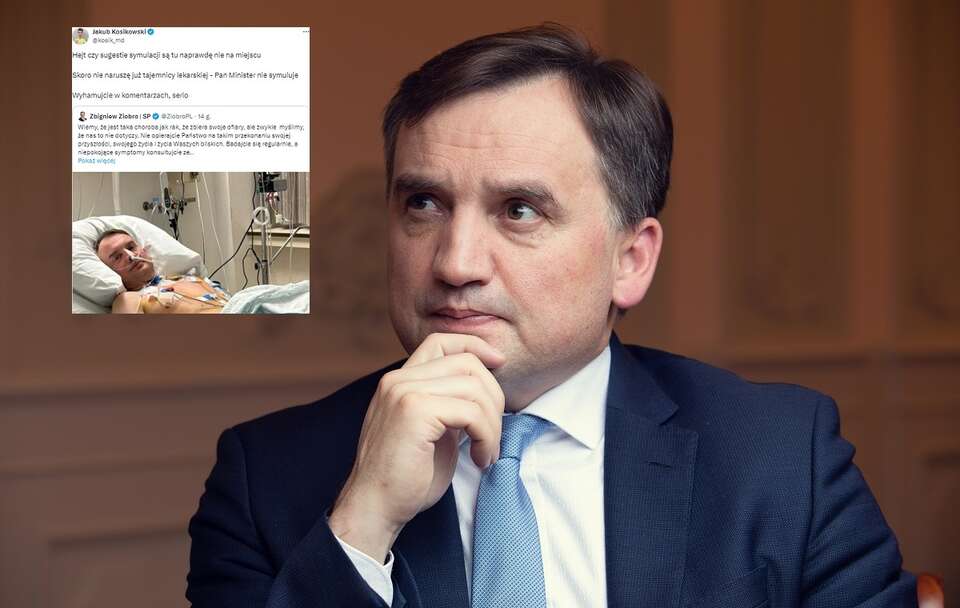Lekarz rezydent o zdjęciu Ziobry: Pan Minister nie symuluje