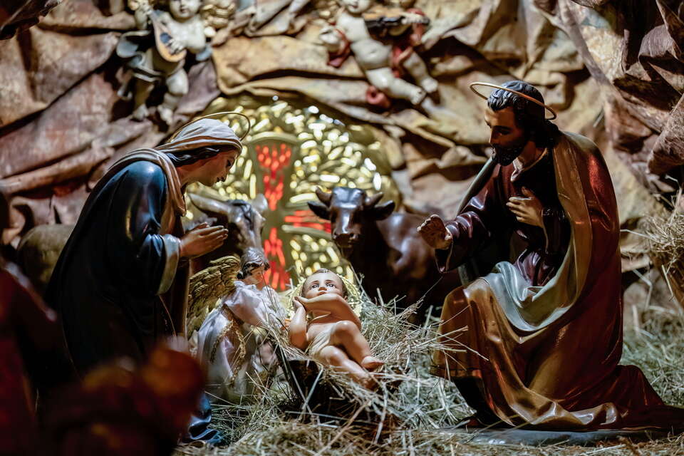 Szopka w kościele o.o. Bernardynów w Krakowie / autor: PAP
