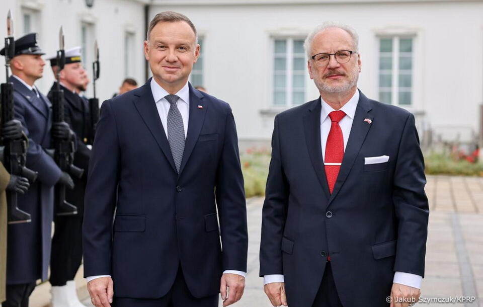 Prezydenci Polski i Łotwy / autor: KPRP/Jakub Szymczuk