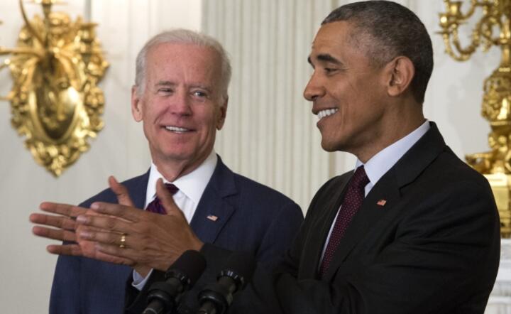  Prezydent USA Barack Obama i wiceprezydent Joseph Biden w Białym Domu, fot. PAP/ EPA/SHAWN THEW
