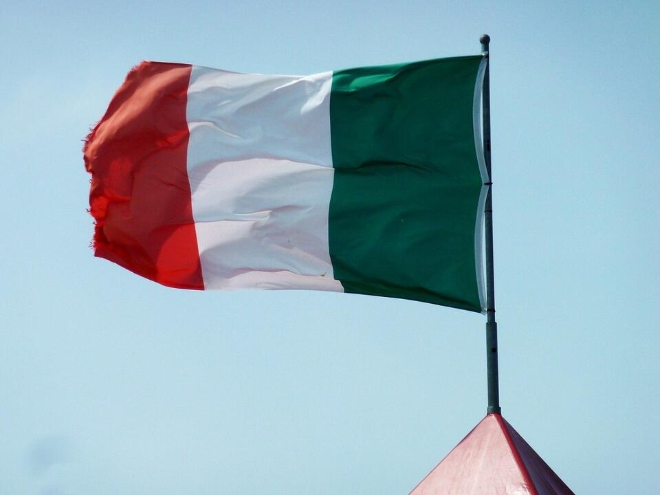 Flaga Włoch - zdj. ilustracyjne / autor: Pixabay