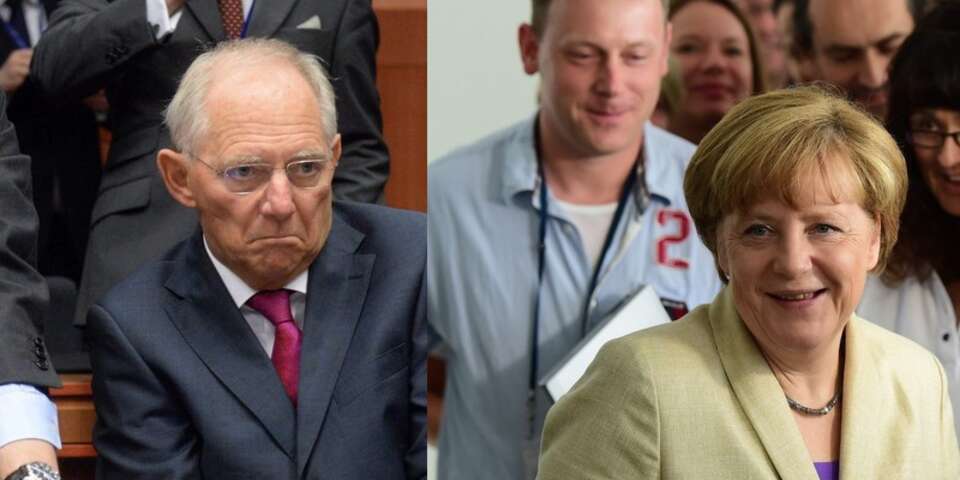 PAP/ EPA: Schäuble/ Merkel