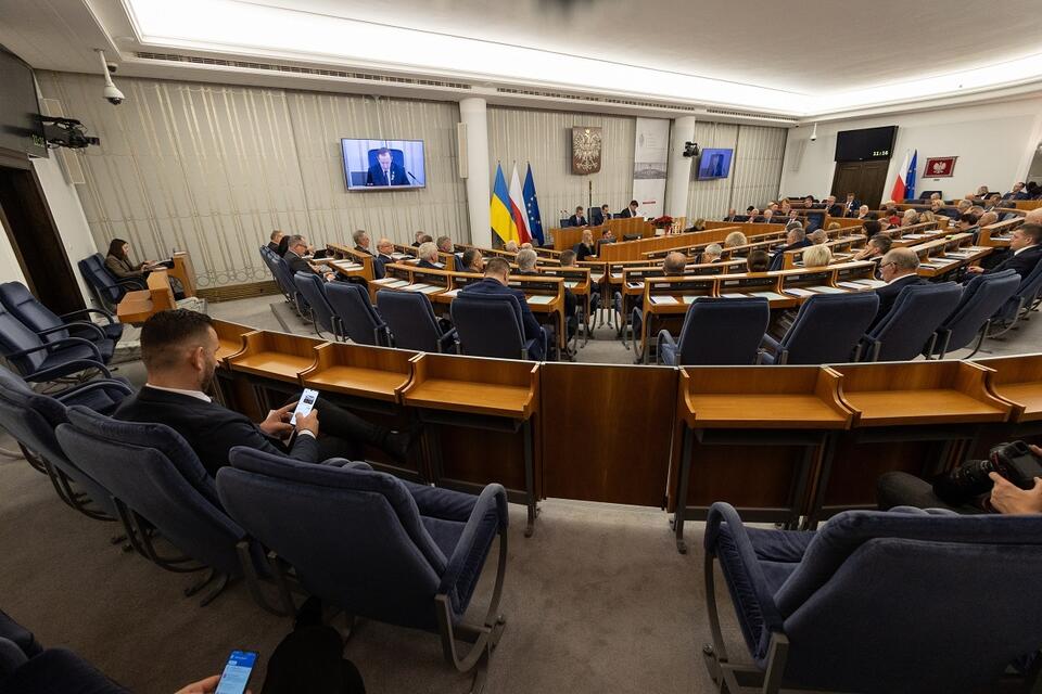 Na zdjęciu posiedzenie Senatu / autor: Fratria