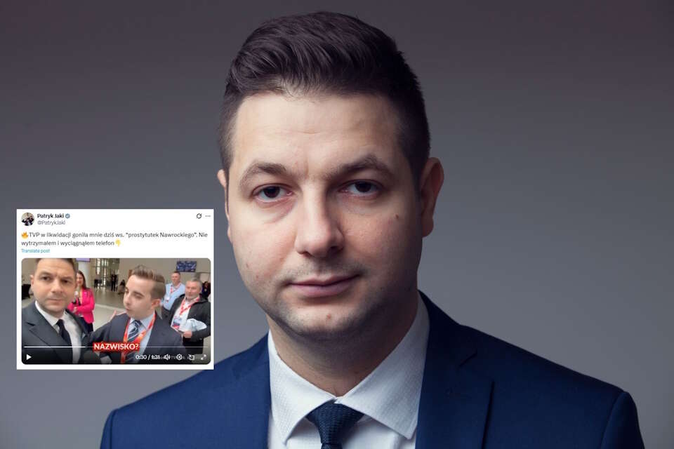 Funkcjonariusz TVP w likwidacji bezskutecznie chciał poznać opinię Jakiego ws. rewelacji Onetu  / autor: Fratria, Patryk Jaki/X (screen)