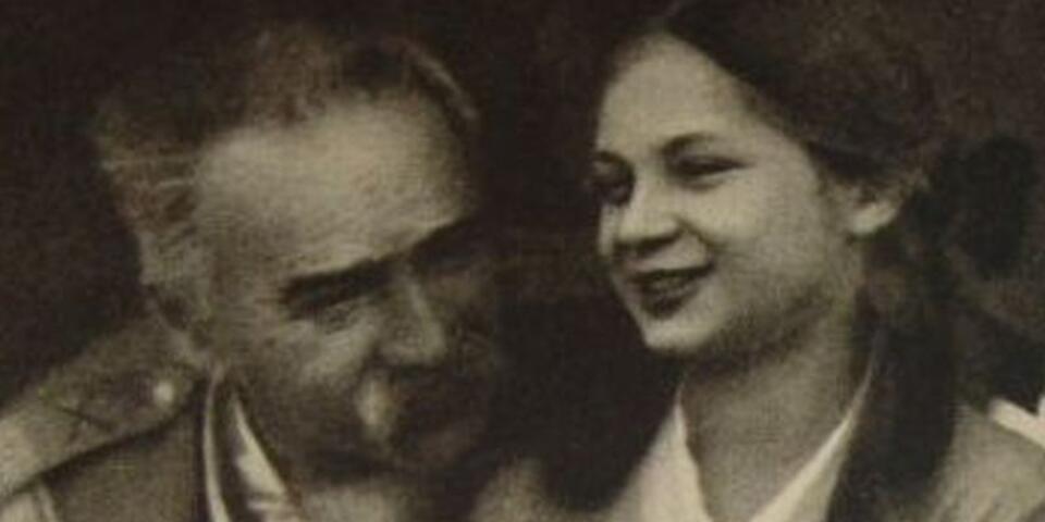 Marszałek Piłsudski z córką Jadwigą