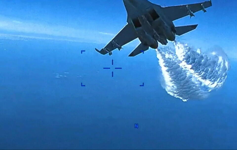 Incydent nad Morzem Czarnym / autor: PAP/EPA/US Air Force video / HANDOUT