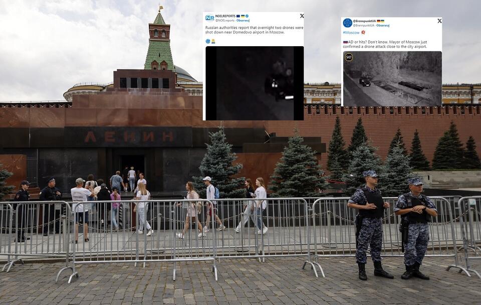 Atak dwóch dronów na Moskwę / autor: PAP/EPA/SERGEI ILNITSKY/Twitter