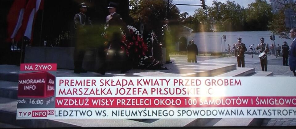 Pasek w TVP Info / autor: Twitter/Sławomir Cenckiewicz