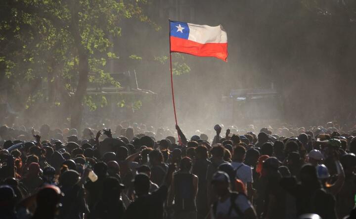 Protesty w Chile / autor: PAP/EPA/Elvis González