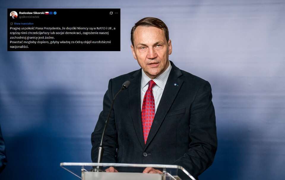 Co za buta! Sikorski "uspokaja" prezydenta