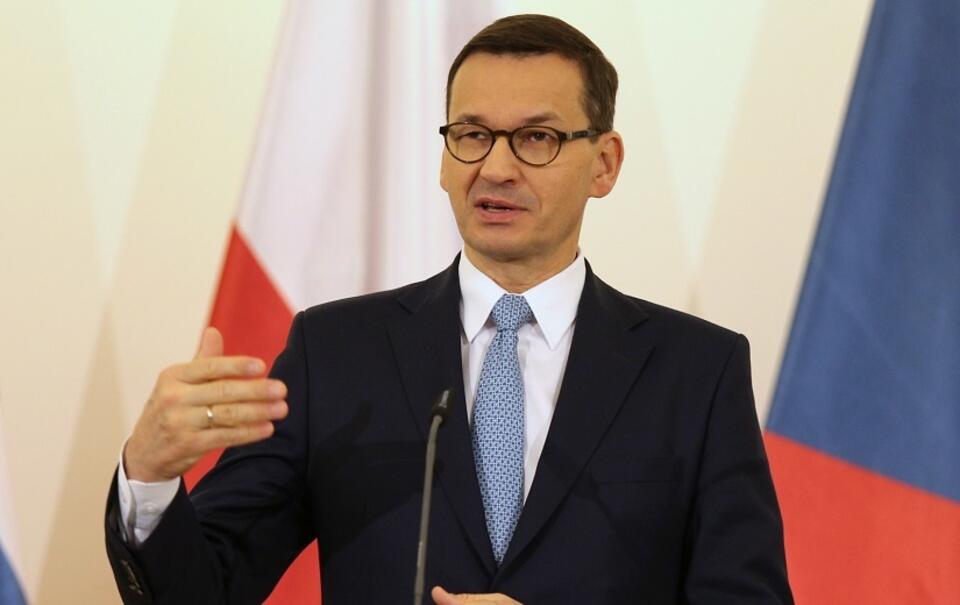 Premier M. Morawiecki / autor: PAP/EPA/MILAN KAMMERMAYER