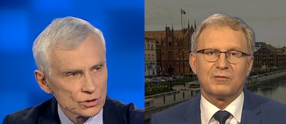 Marcin Święcicki (PO), Tomasz Latos (PiS) / autor: wPolityce.pl/TVP Info