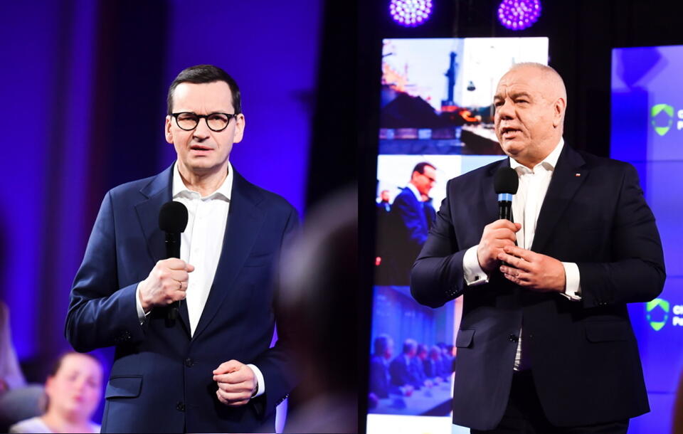 Morawiecki/Sasin / autor: PAP/Andrzej Lange