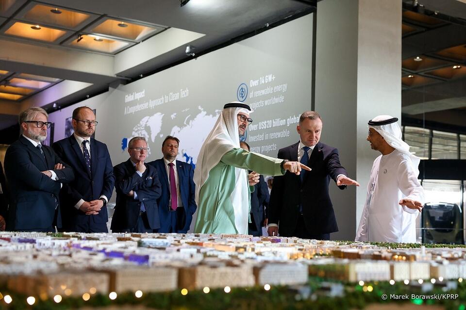 Prezydent Andrzej Duda podczas wizyty w Zjednoczonych Emiratach Arabskich / autor: Marek Borawski/KPRP
