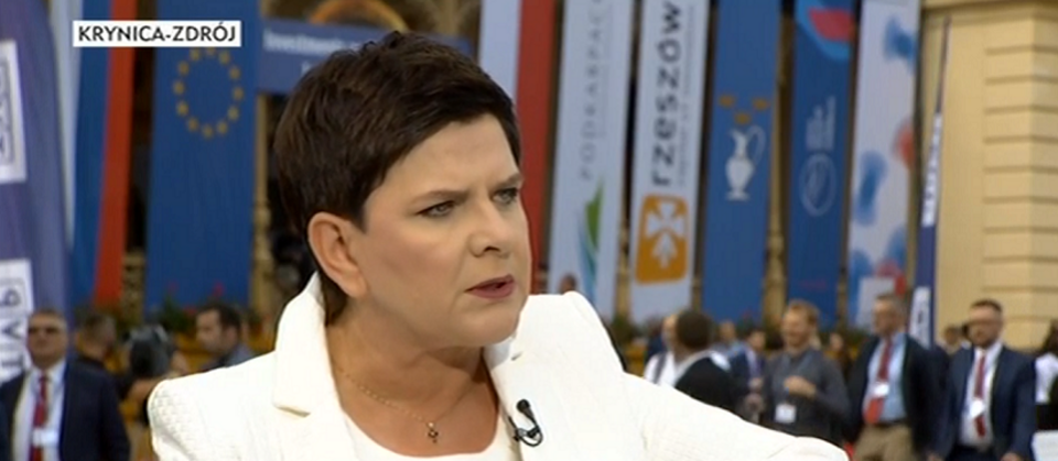 Wicepremier Beata Szydło w Krynicy / autor: wPolityce.pl/TVP Info