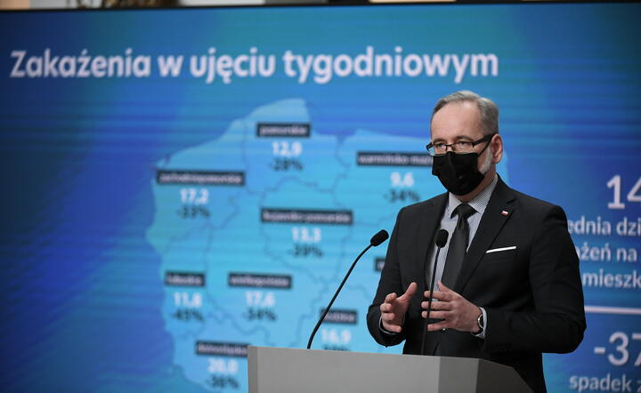 Minister zdrowia Adam Niedzielski  / autor: PAP/Marcin Obara